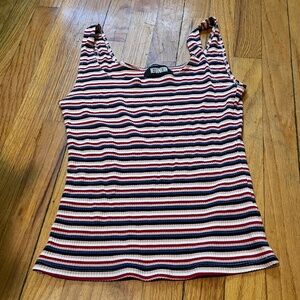 Reformation Cole Tank Hollywood Stripe L